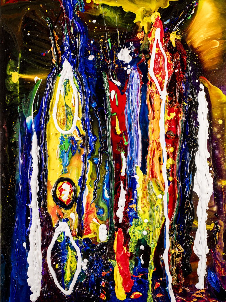 With You Forever a Contemporary Abstract painting by Tom Bushnell