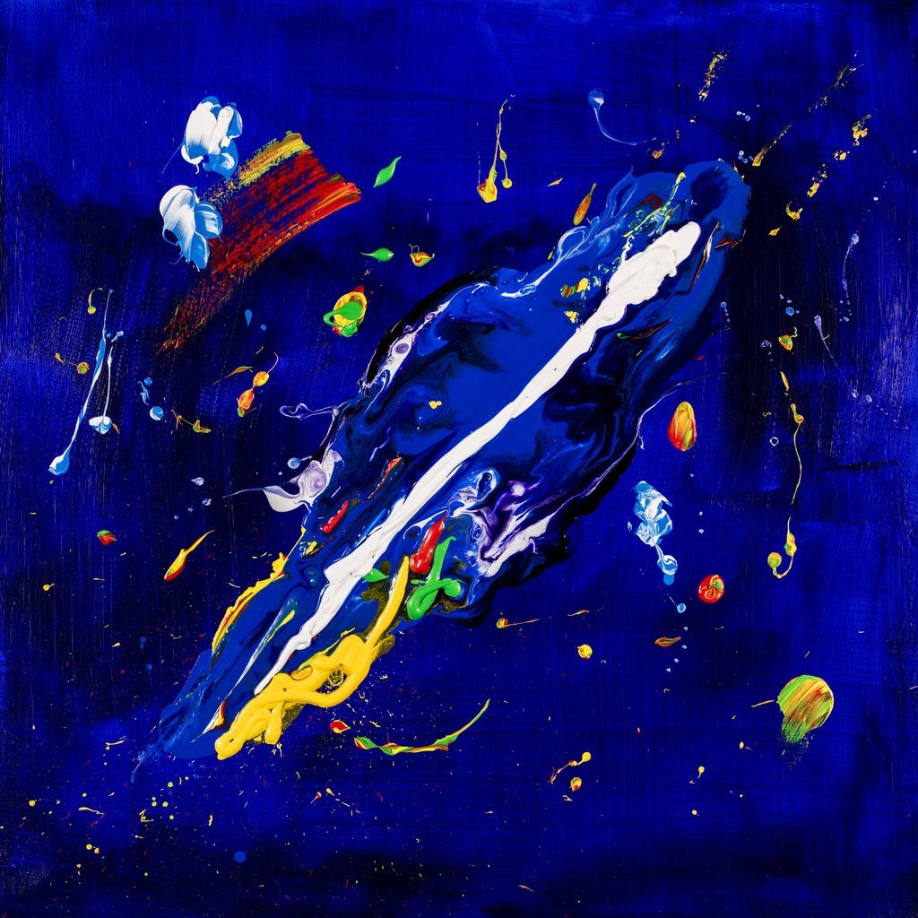 Ocean Deep a Contemporary Abstract painting by Tom Bushnell
